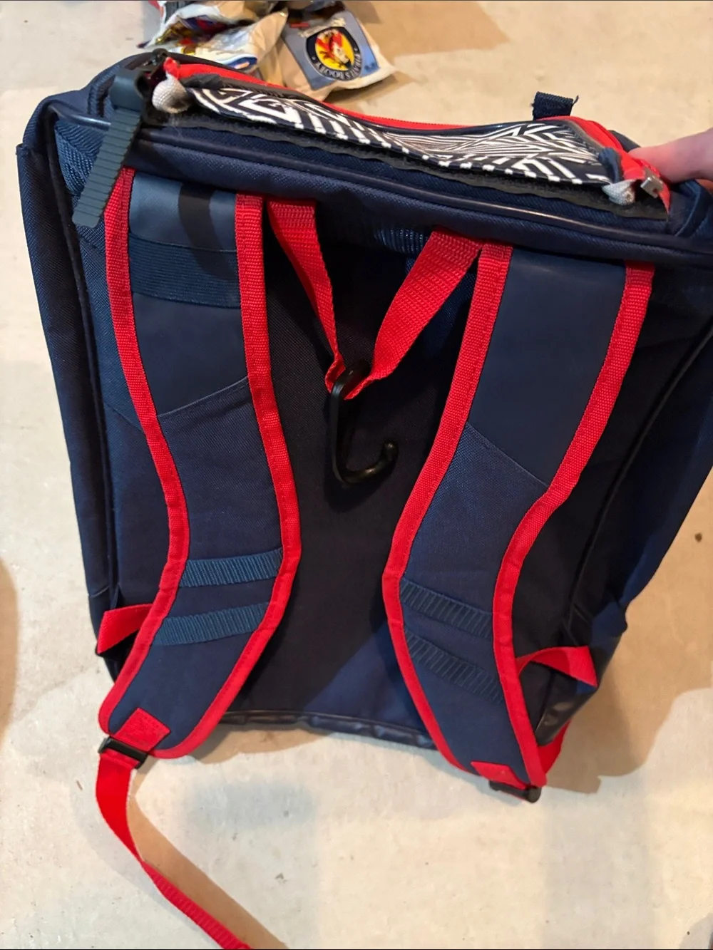 Rawlings Navy and Red Baseball Backpack